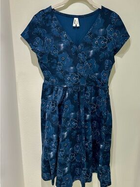 Pact Fit & Flare Crossover Dress